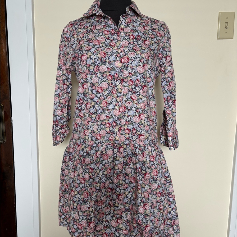 The Shirt by Rochelle Behrens Floral Blouse - multicolor Floral Shirtdress